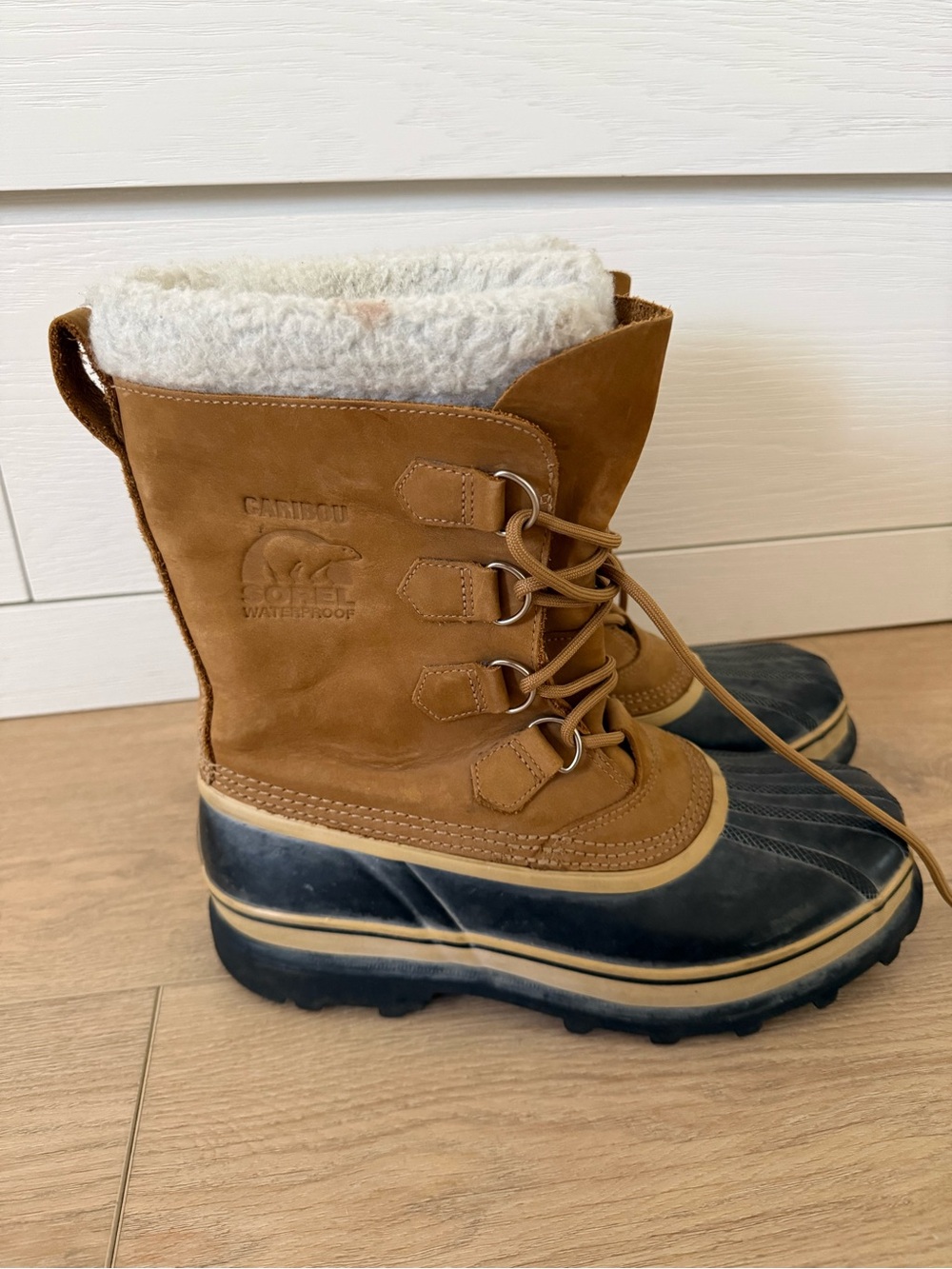 Sorel Caribou Waterproof Winter Snow Boots Men’s Size 11 Brown Black